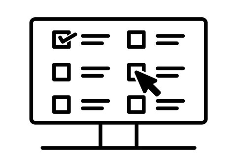 アンケート調査のイラスト画像